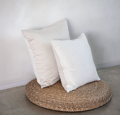 Linen Twill Square Throw Pillow Cover | Final Sale