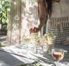 French Stripe Linen Half Apron