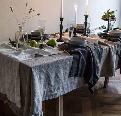Orkney Linen Tablecloth in Natural by Rough Linen