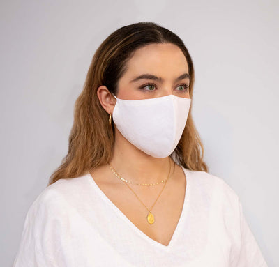 Reusable Linen Face Masks (Set of 4)