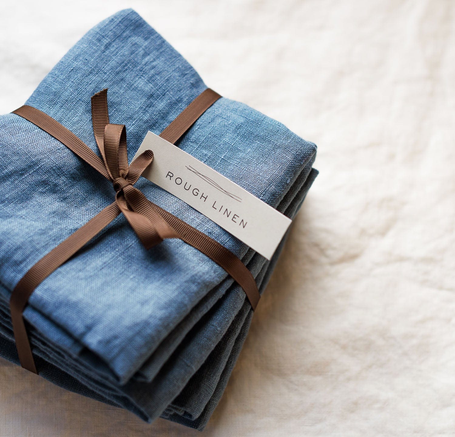 Rough Linen | Orkney Linen Tea Towel | Orchid