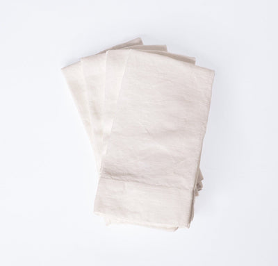Smooth Linen Napkin Set (Choose 4 or 6)