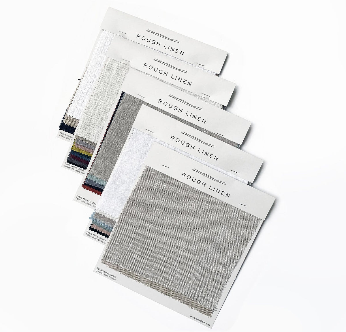 Linen Fabric Samples by Rough Linen