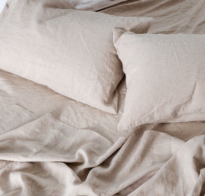 Smooth Simple Linen Pillowcase Set