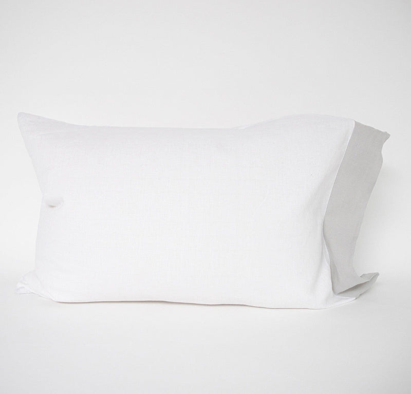 Smooth Bordered Linen Pillowcase (Ready to Ship)