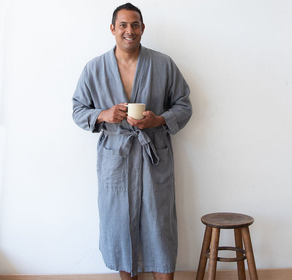 Best Linen Bath Robe by Rough Linen