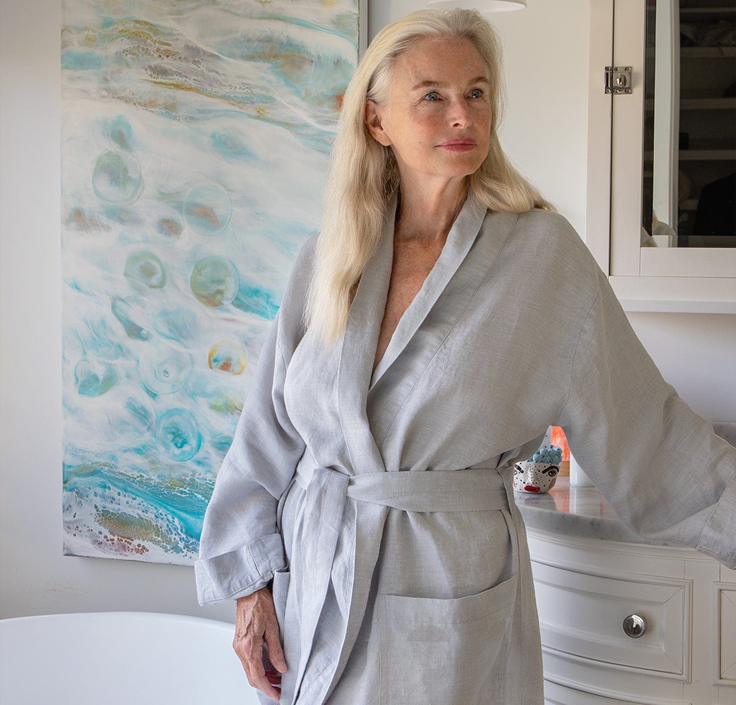 St. Barts Linen Robe