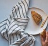 French Stripe Linen Tea Towels Set of Seven