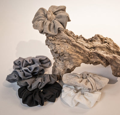 Linen Hair Scrunchies (Set of 3)