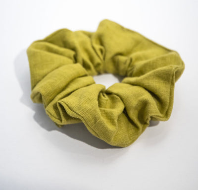 Linen Hair Scrunchies (Set of 3)