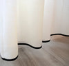 Smooth Bordered Linen Curtain