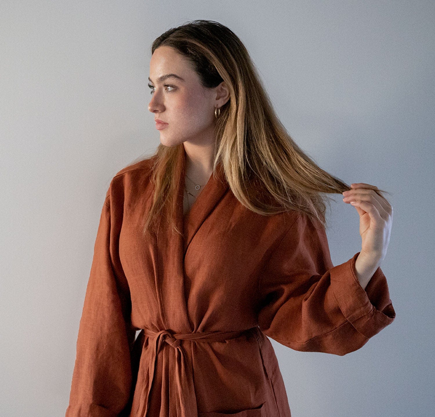 Beautiful 100% Linen Bath Robes - Made in USA | by Rough Linen