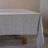 French Stripe Linen Tablecloth