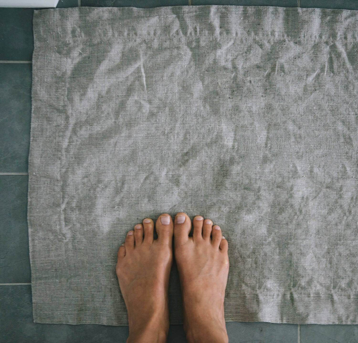 Best Linen Bath Mat by Rough Linen