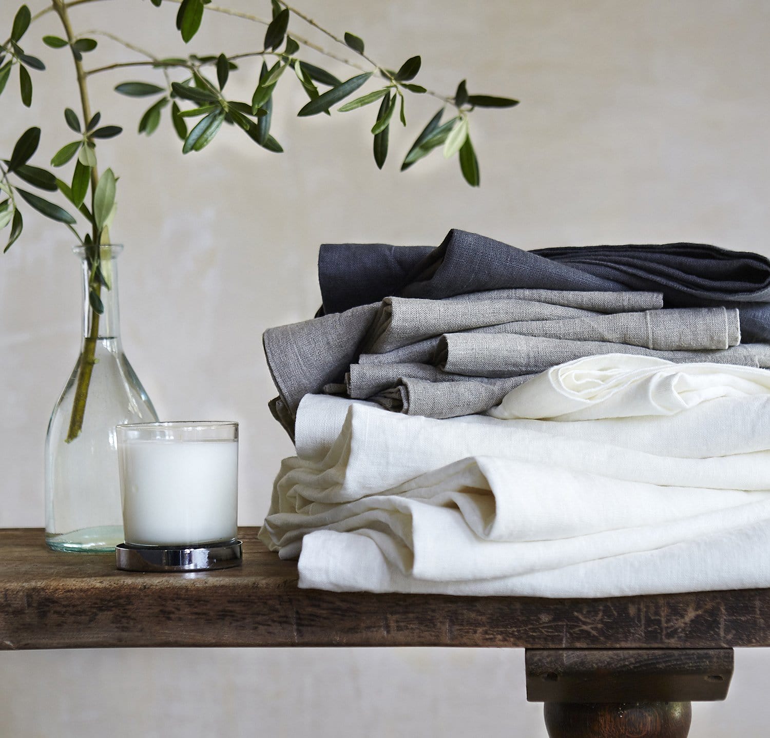 Rough Linen | Orkney Linen Tea Towel | Dusk