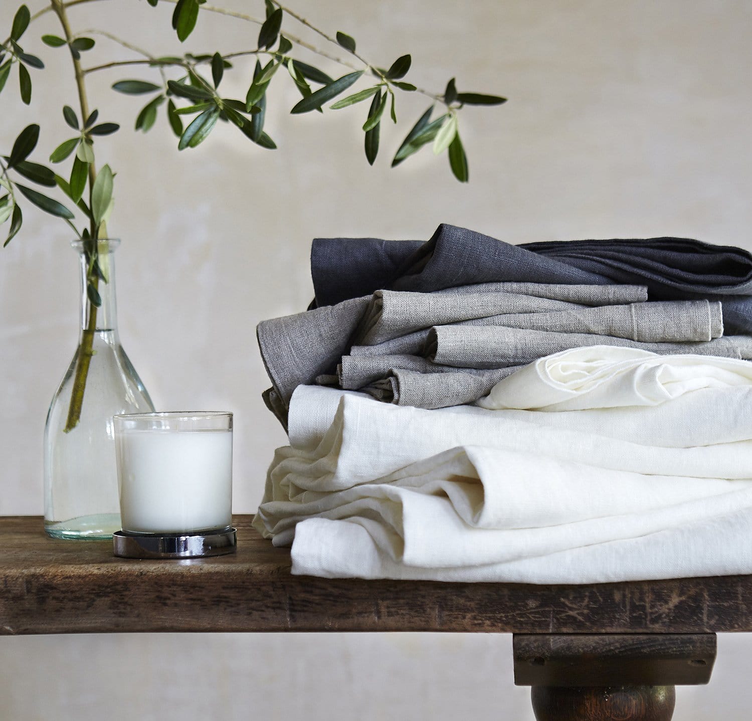 Rough Linen | Orkney Linen Bath Sheet | Dusk