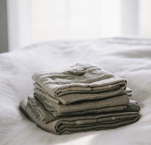 Rough Linen | Orkney Linen Bath Sheet | Dusk