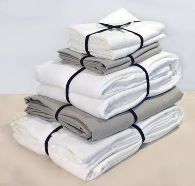 Queen Linen Bedding Makeover Set