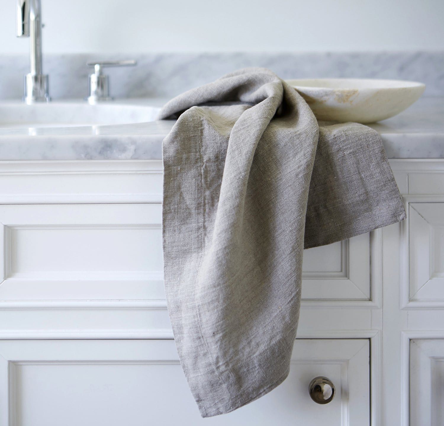 Rough Linen | Orkney Linen Powder Room Set | Dusk