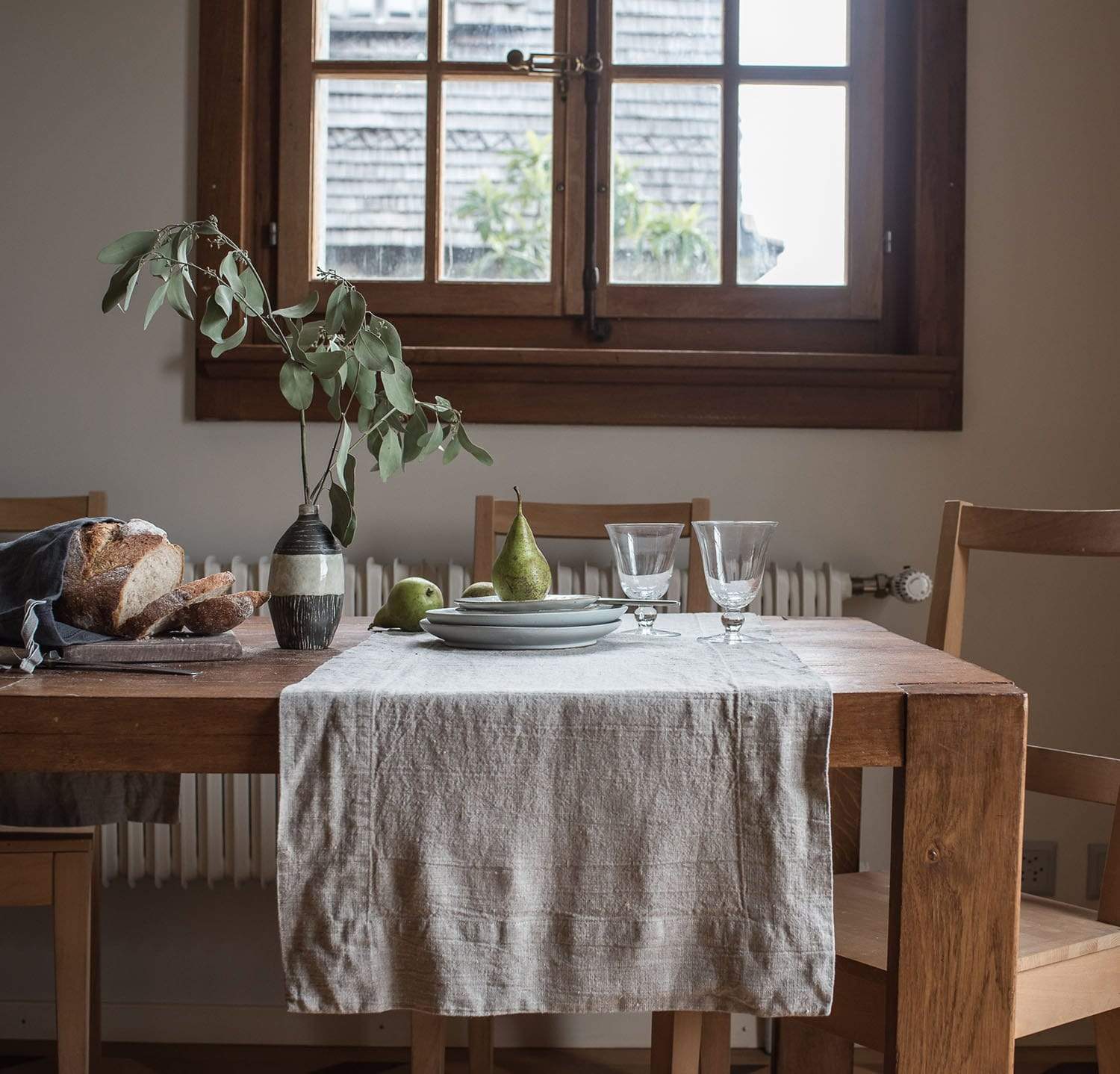 Rough Linen | 10 Feet Orkney Linen Table Runner | Natural Rough Linen | 10 Feet Orkney Linen Table Runner | Natural