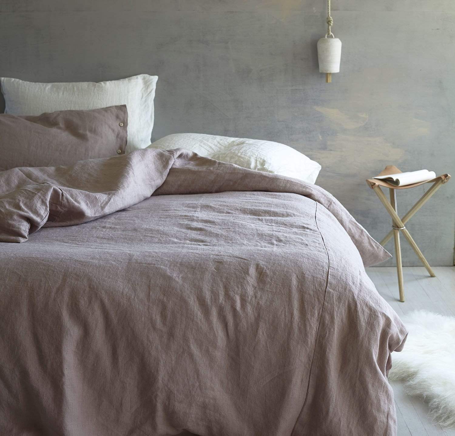 Linen Bed Sheet Set, Linen Bedding Set, 30 Colors, Natural Linen Sheets and  Pillowcases 