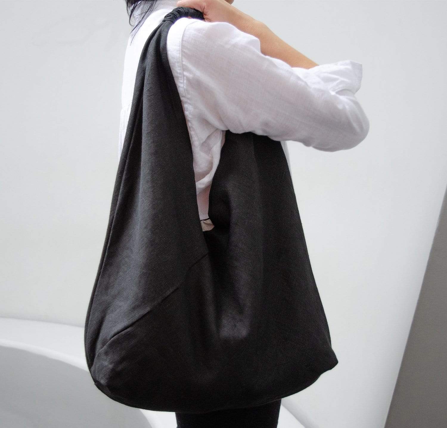 linen handbag