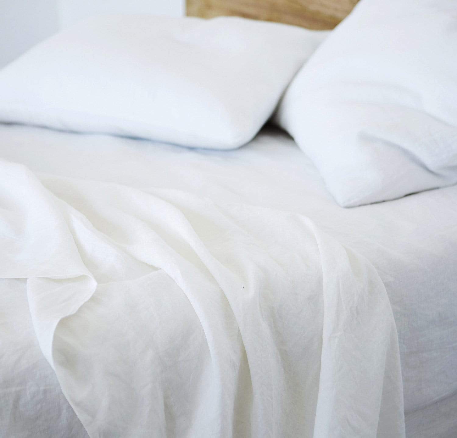 Linen Flat Sheet White