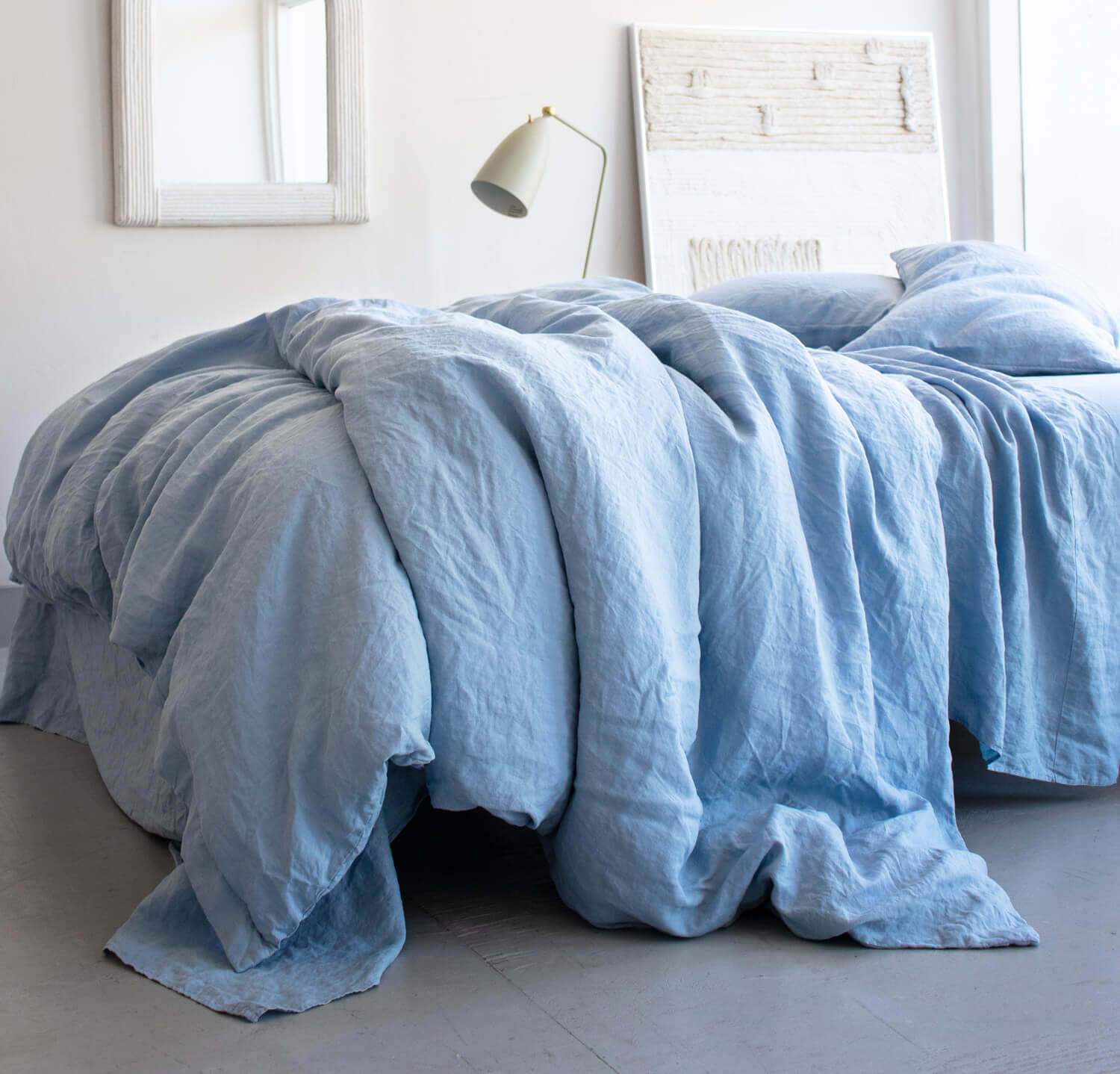 Rough Linen | Calking Smooth Linen Duvet Cover