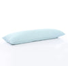 100% linen body pillow cases mid-weight St. Barts linen fabric light blue aqua turquoise color