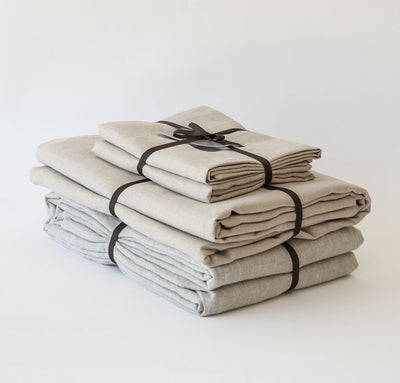 Linen Summer Bedding Set (Smooth & St. Barts)