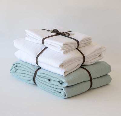 Linen Summer Bedding Set (Smooth & St. Barts)